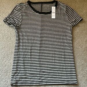 NWT Jcrew stretch linen striped t-shirt